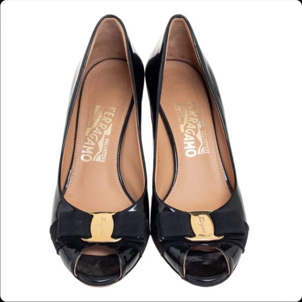 Ferragamo Black Heels